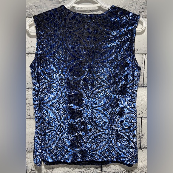 TanJay Blue Velvet Tank Top Petite Medium - Picture 4 of 4